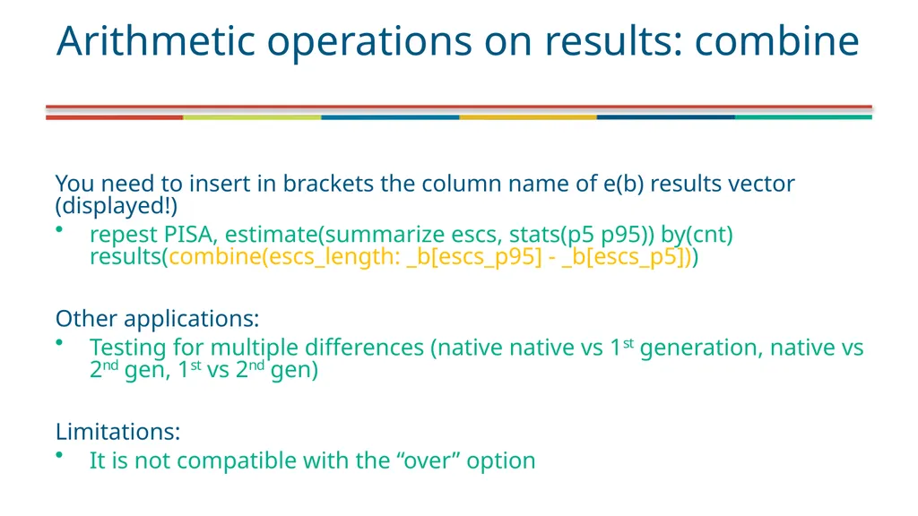 PISA (and PIAAC) Data analysis using Stata (July - slide 24 of 28