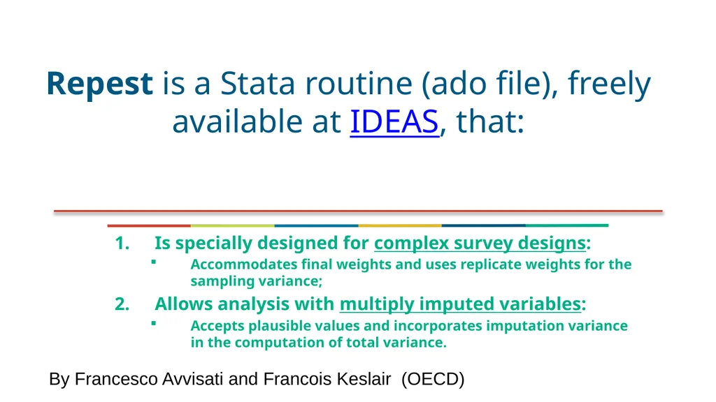PISA (and PIAAC) Data analysis using Stata (July - slide 2 of 28