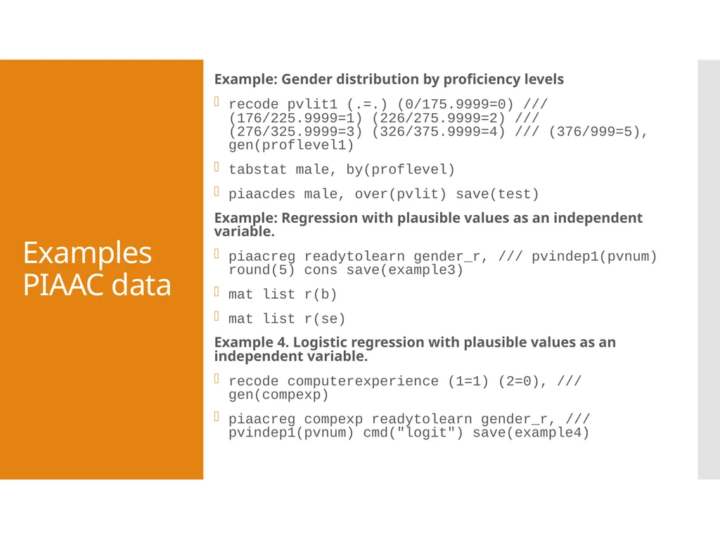 Analyzing large-scale achievement surveys in Stata - slide 26 of 27