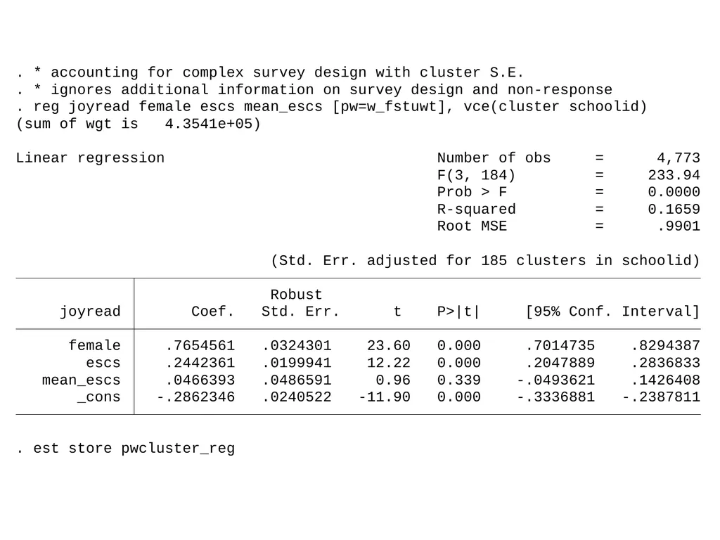 Analyzing large-scale achievement surveys in Stata - slide 12 of 27