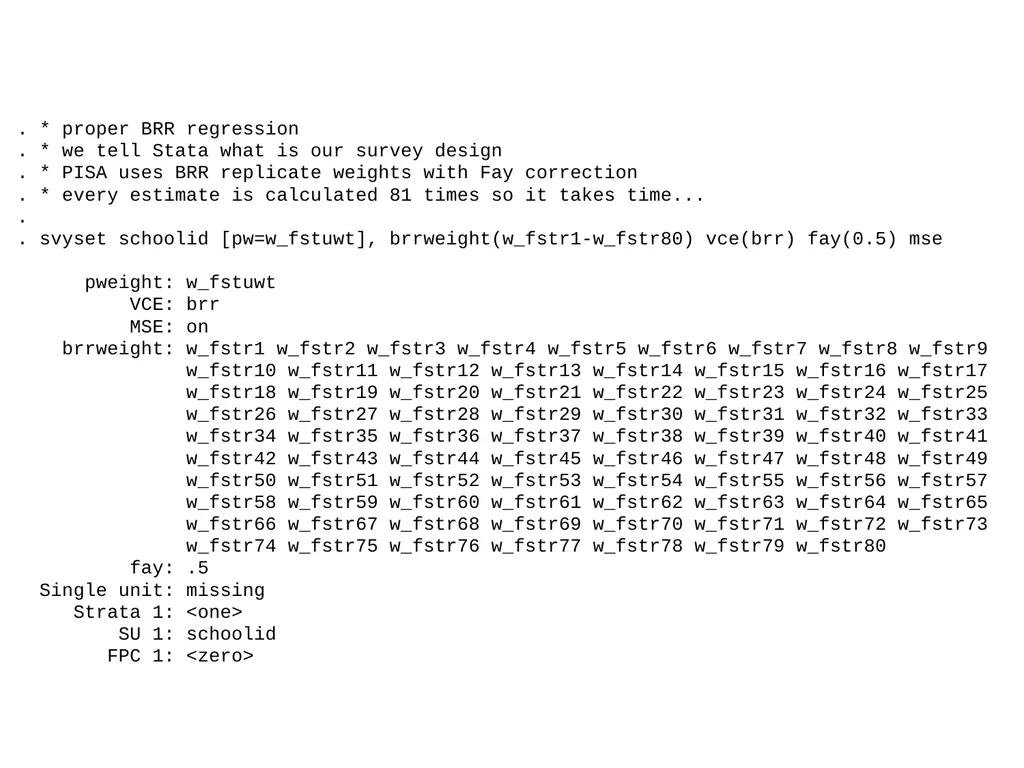 Analyzing large-scale achievement surveys in Stata - slide 13 of 27