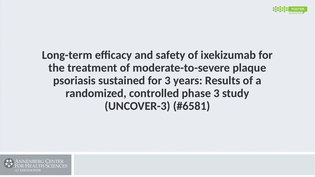 Secukinumab demonstrates significant improvement - slide 30 of 61