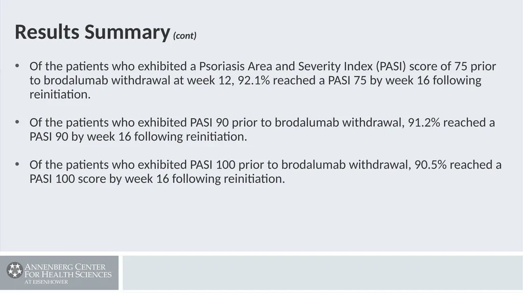 Secukinumab demonstrates significant improvement - slide 18 of 61