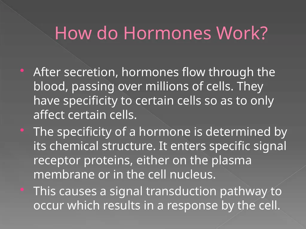 The Endocrine System Danny Graham Dierdre Mosbah - slide 5 of 45