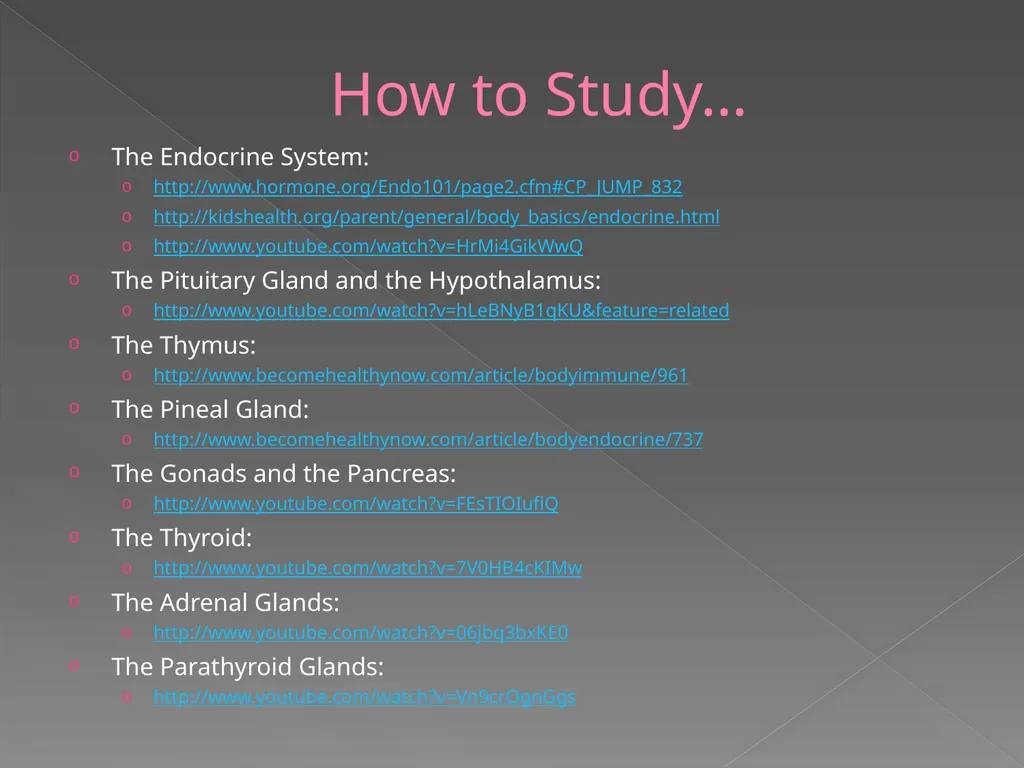 The Endocrine System Danny Graham Dierdre Mosbah - slide 39 of 45