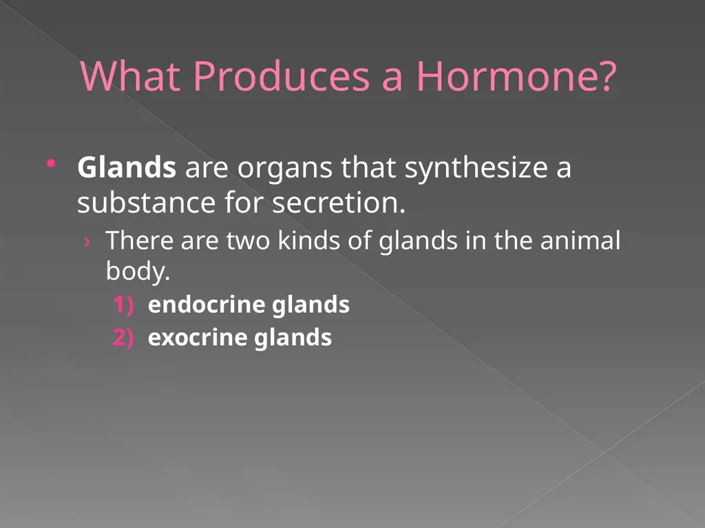 The Endocrine System Danny Graham Dierdre Mosbah - slide 7 of 45