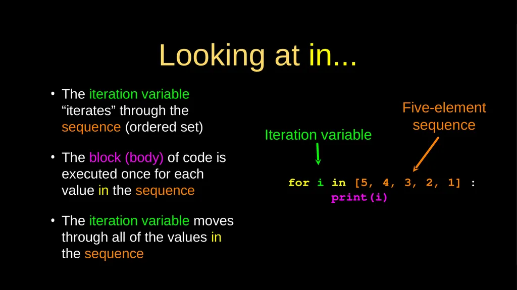 Loops and Iteration Chapter 5 Python for Everybody - slide 17 of 53