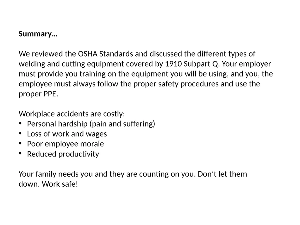 29 CFR 1910 - Subpart Q Welding, Cutting, and - slide 56 of 58