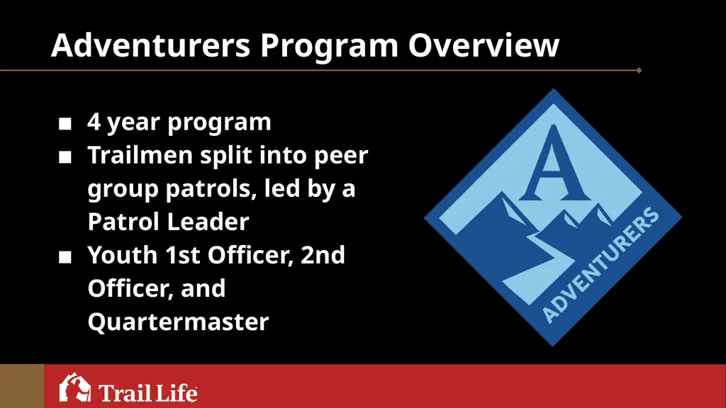 Navigators/ Adventurers Program Overview Session - slide 5 of 17