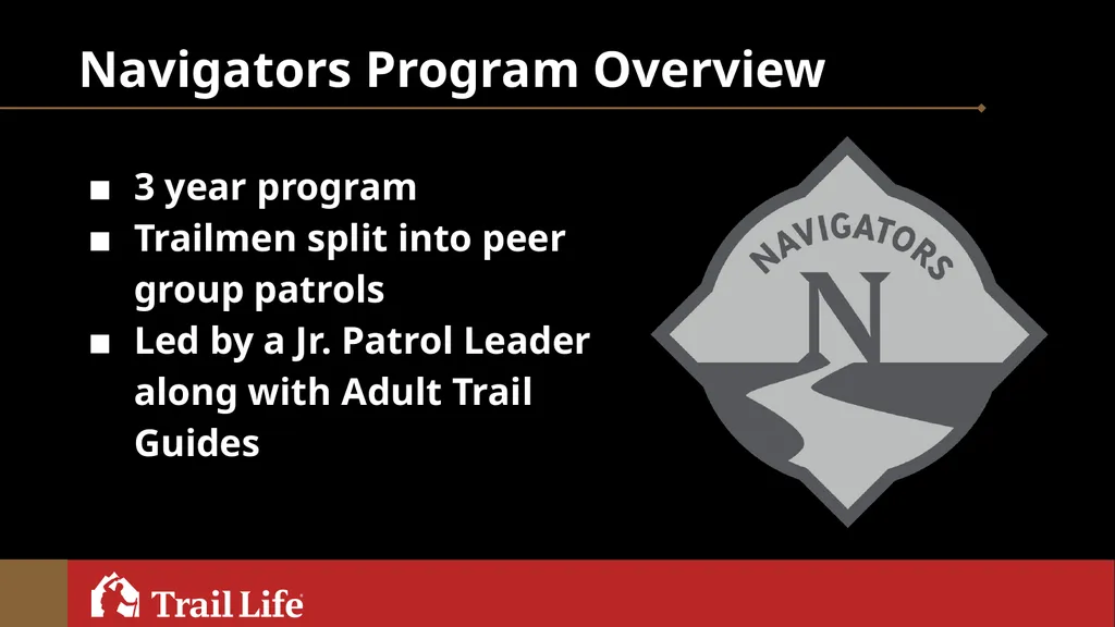 Navigators/ Adventurers Program Overview Session - slide 4 of 17