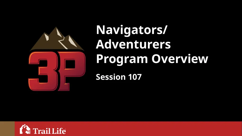 Navigators/ Adventurers Program Overview Session - slide 1 of 17