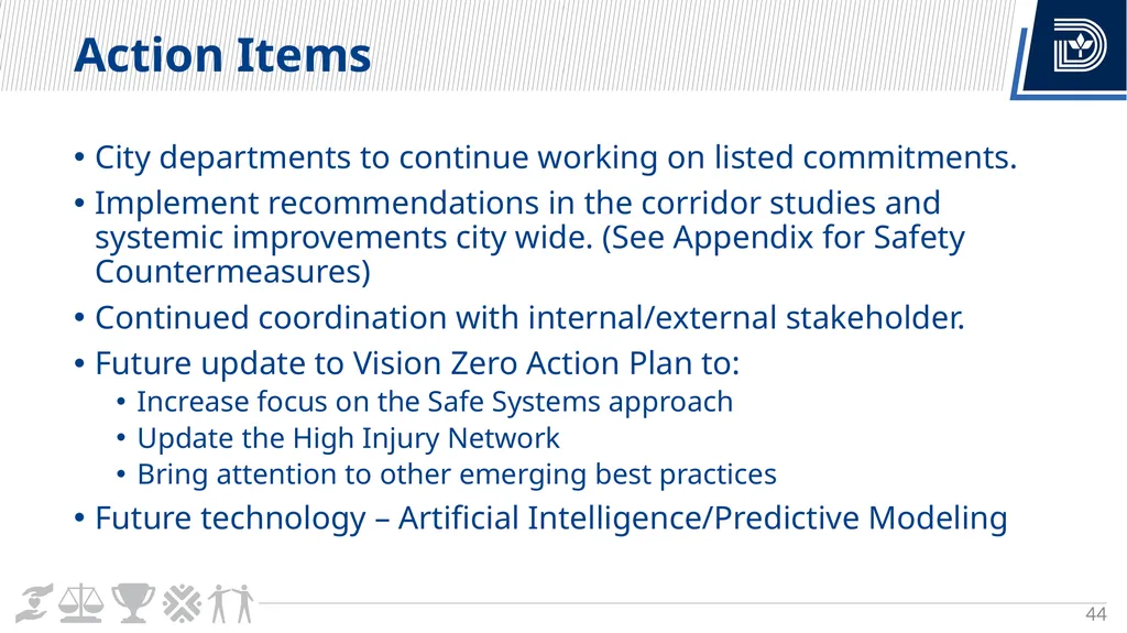 Vision Zero Update City Council Briefing March 6, - slide 44 of 67