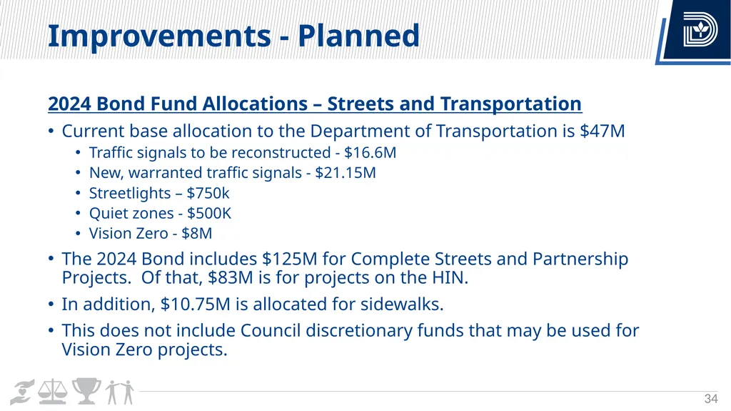 Vision Zero Update City Council Briefing March 6, - slide 34 of 67