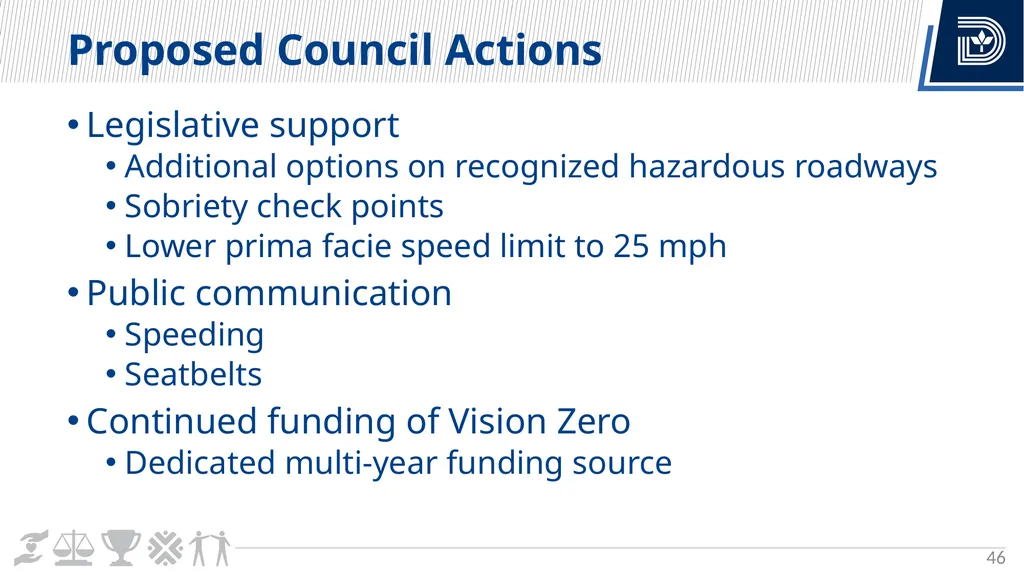 Vision Zero Update City Council Briefing March 6, - slide 46 of 67