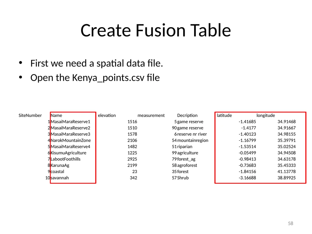 Google Earth Engine Introduction 1 Outline What is - slide 58 of 69