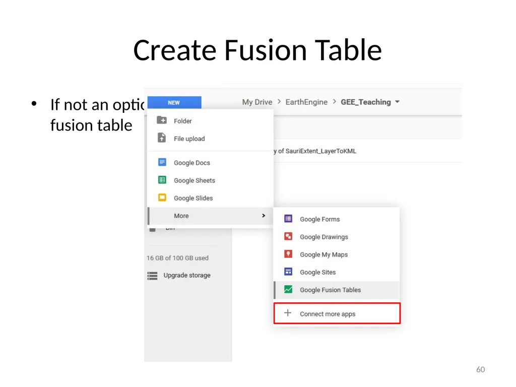 Google Earth Engine Introduction 1 Outline What is - slide 60 of 69