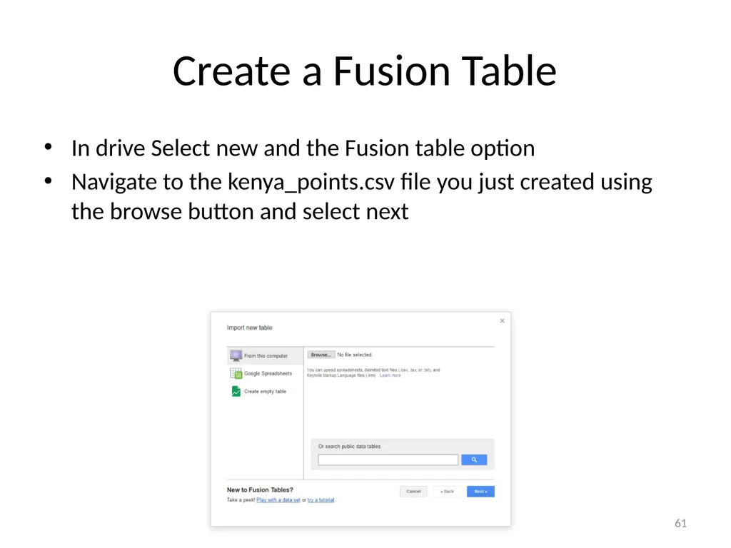 Google Earth Engine Introduction 1 Outline What is - slide 61 of 69