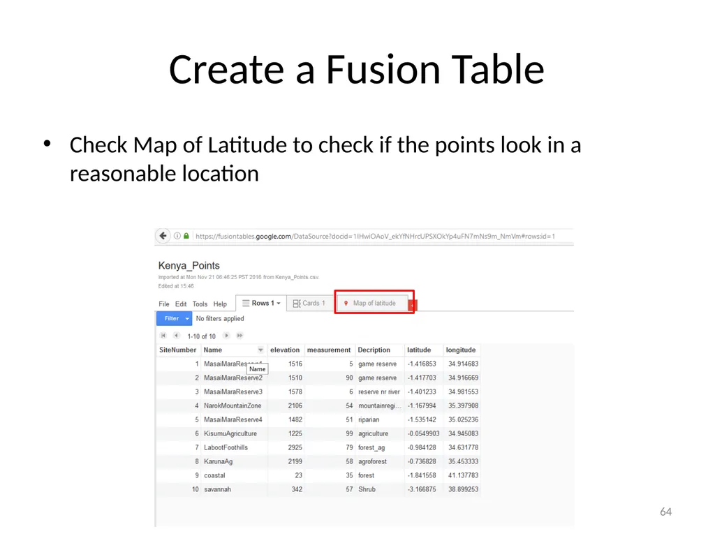 Google Earth Engine Introduction 1 Outline What is - slide 64 of 69