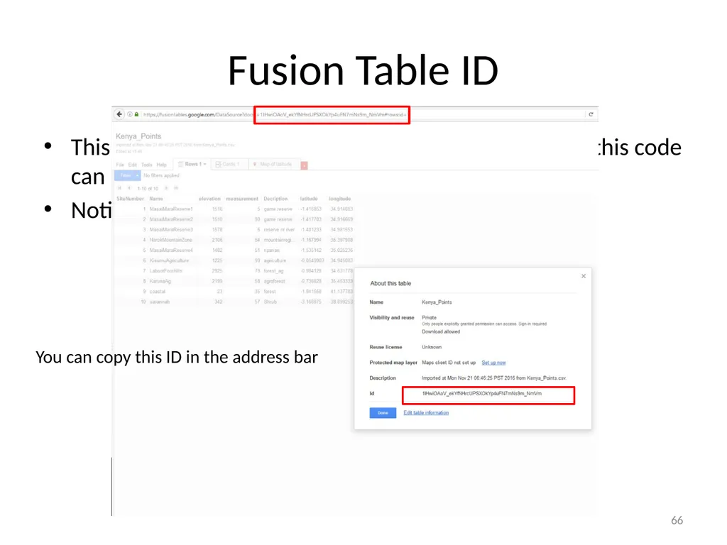 Google Earth Engine Introduction 1 Outline What is - slide 66 of 69
