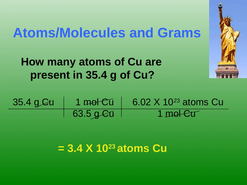 The Mole 6.02 X 1023 Chemistry I HD – Chapter - slide 23 of 33
