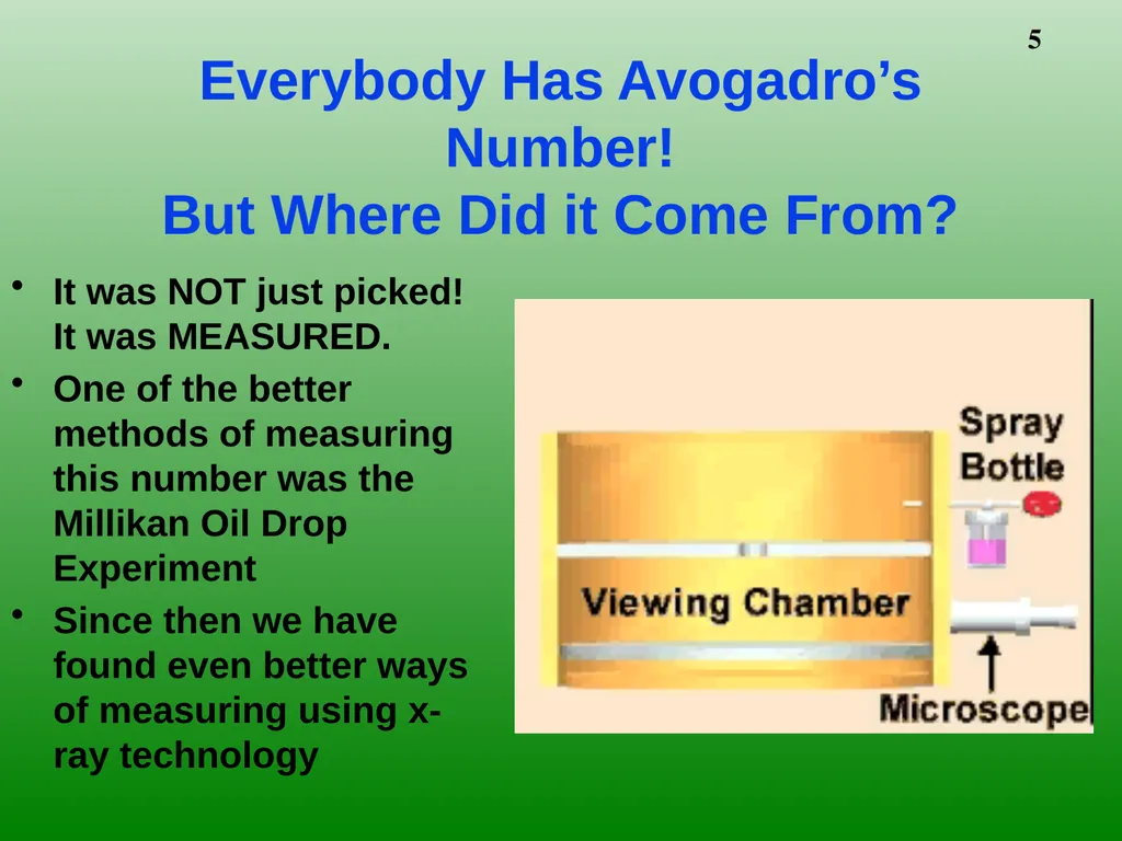 The Mole 6.02 X 1023 Chemistry I HD – Chapter - slide 5 of 33