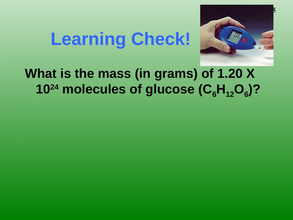 The Mole 6.02 X 1023 Chemistry I HD – Chapter - slide 25 of 33