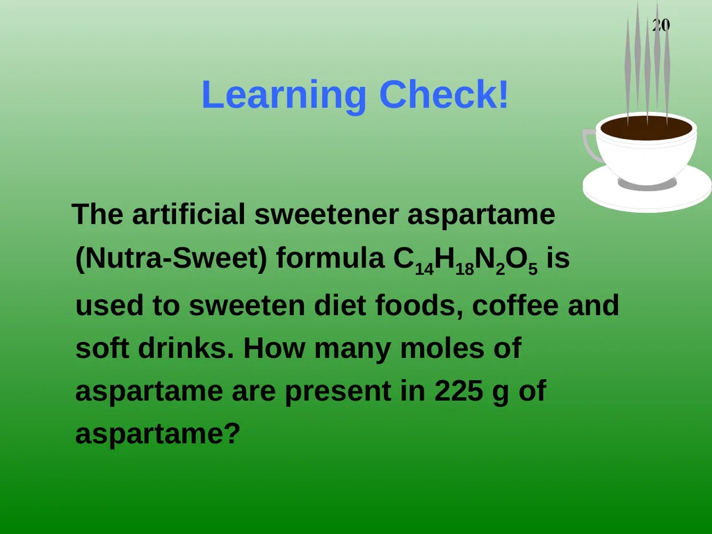 The Mole 6.02 X 1023 Chemistry I HD – Chapter - slide 20 of 33