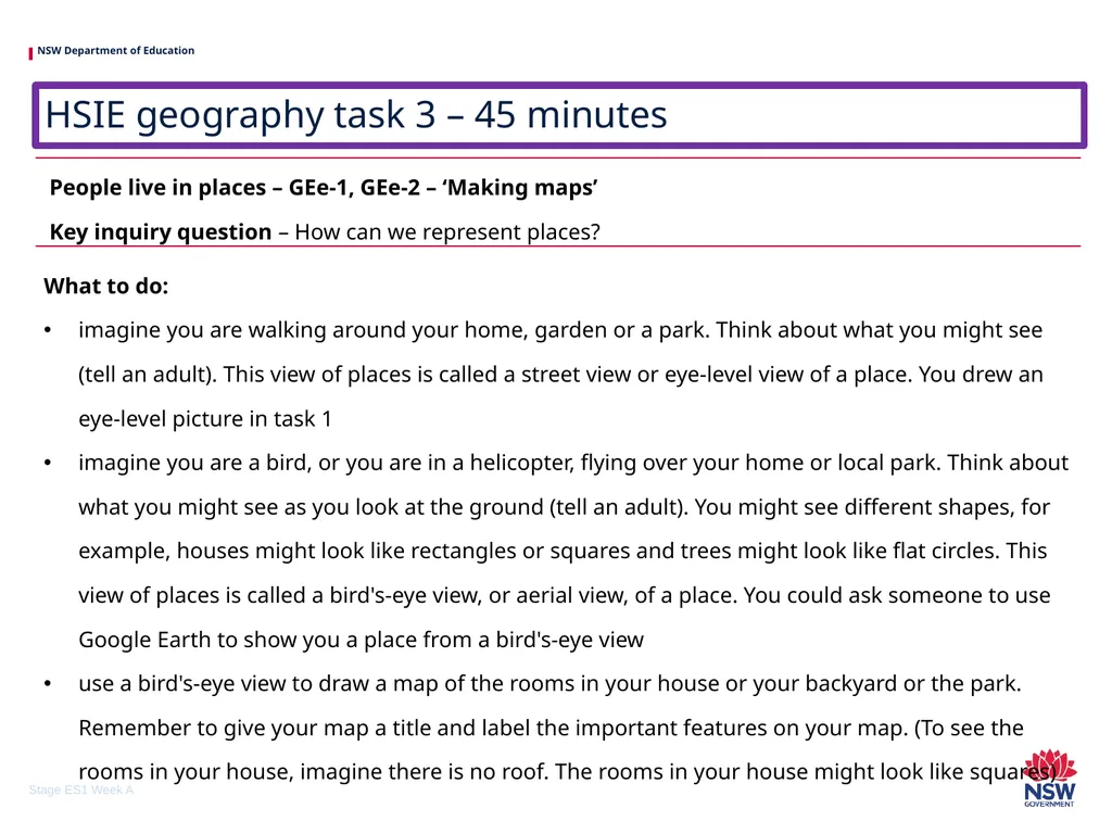Early Stage 1 One unit of work – sample A - slide 26 of 38
