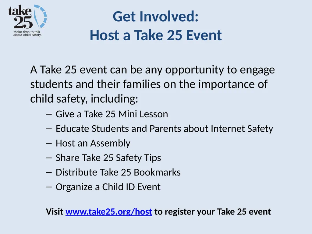 Take 25, a campaign of the National Center For - slide 13 of 14
