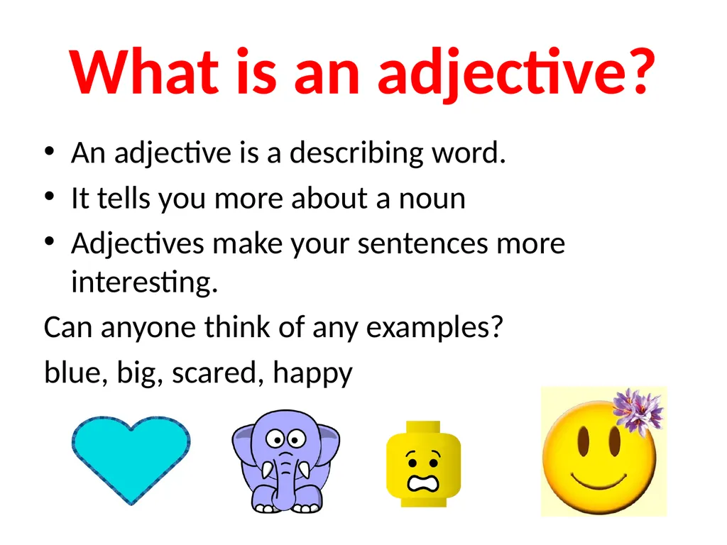 Nouns, Verbs & Adjectives Curriculum links - slide 6 of 8