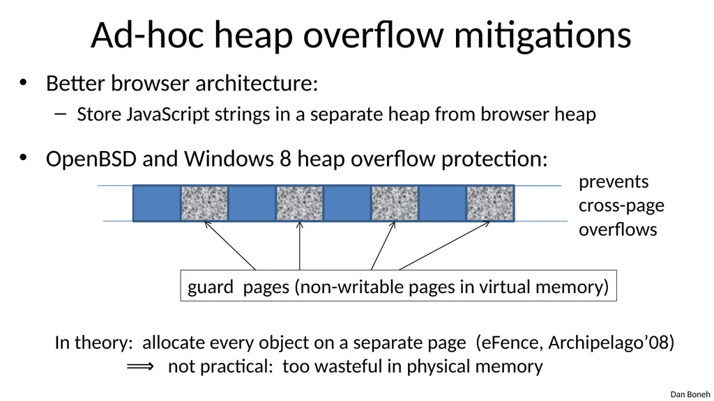 Control Hijacking Basic Control Hijacking Attacks - slide 19 of 39