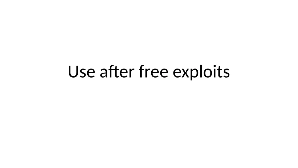 Control Hijacking Basic Control Hijacking Attacks - slide 31 of 39