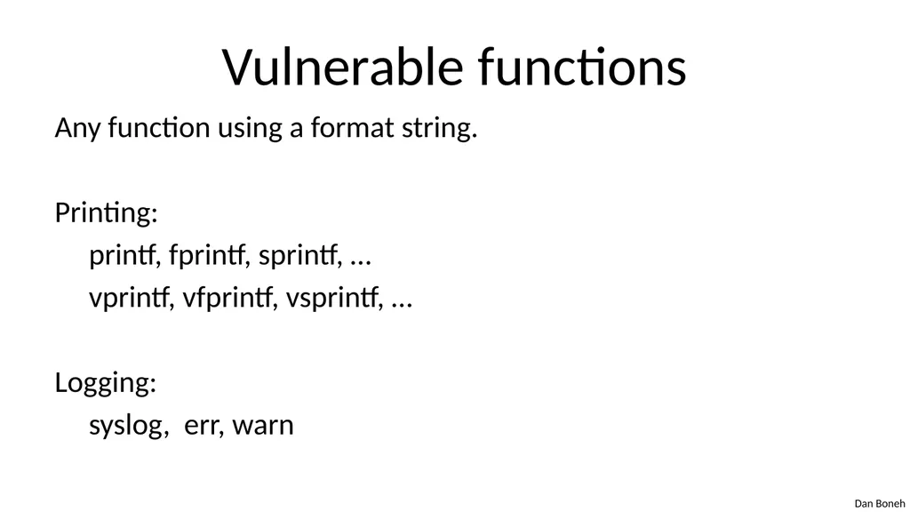 Control Hijacking Basic Control Hijacking Attacks - slide 29 of 39