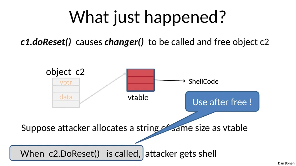 Control Hijacking Basic Control Hijacking Attacks - slide 35 of 39