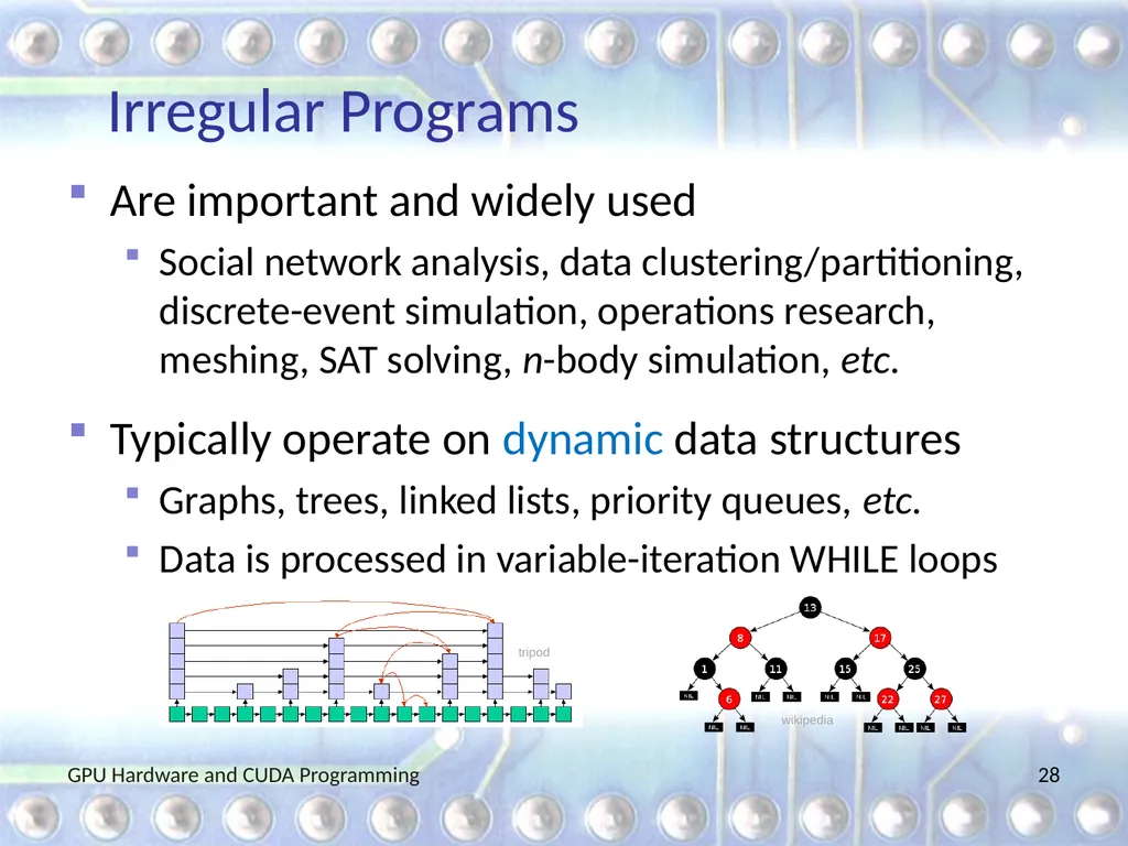 GPU Hardware and CUDA Programming Martin Burtscher - slide 28 of 31