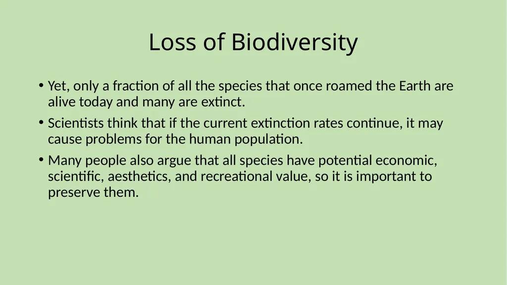 Chapter 1 Science and the Environment Section 1: - slide 38 of 38