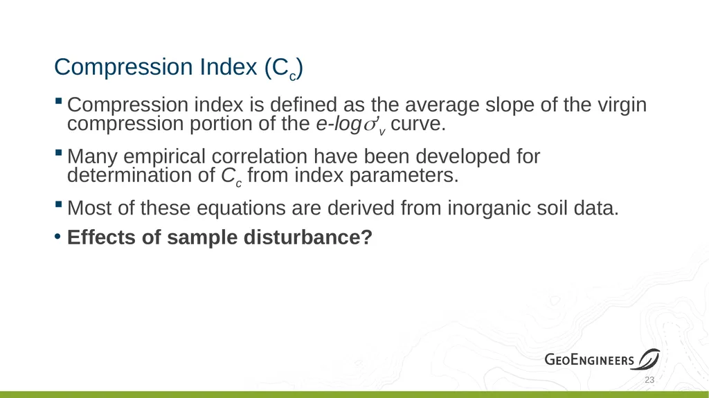 Coastal Louisiana Geotechnical Parameter - slide 22 of 47