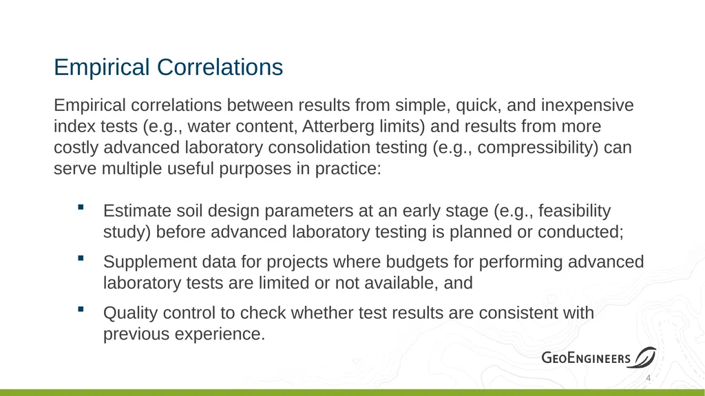 Coastal Louisiana Geotechnical Parameter - slide 4 of 47