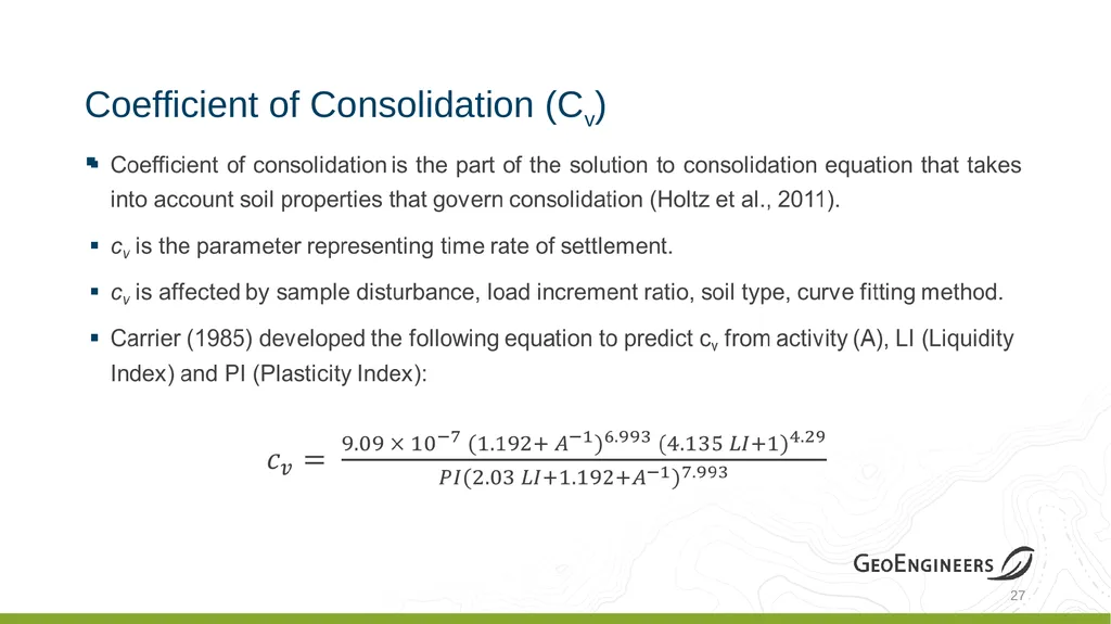 Coastal Louisiana Geotechnical Parameter - slide 26 of 47