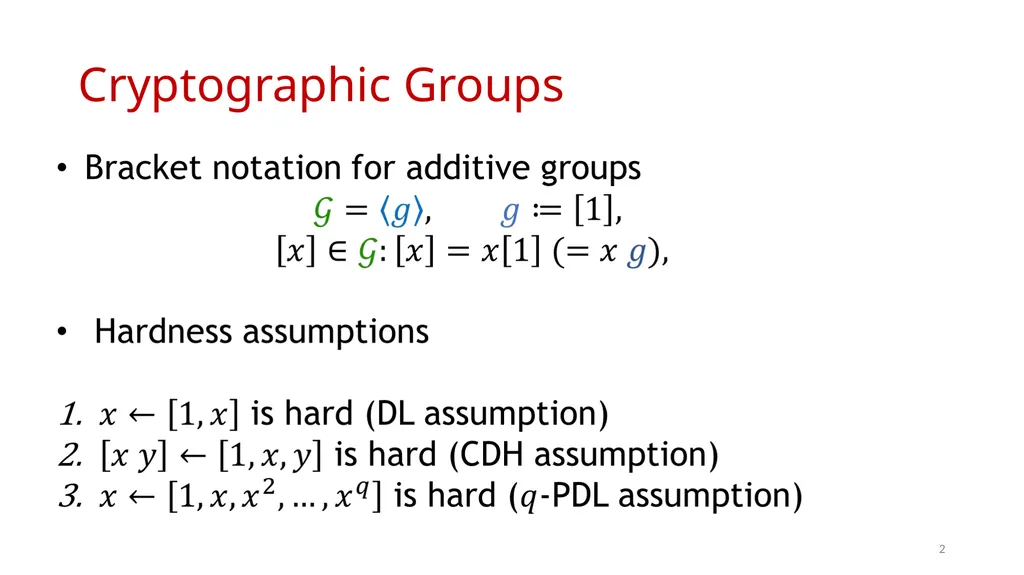 AGMOS: Algebraic Group Model with Oblivious - slide 2 of 15