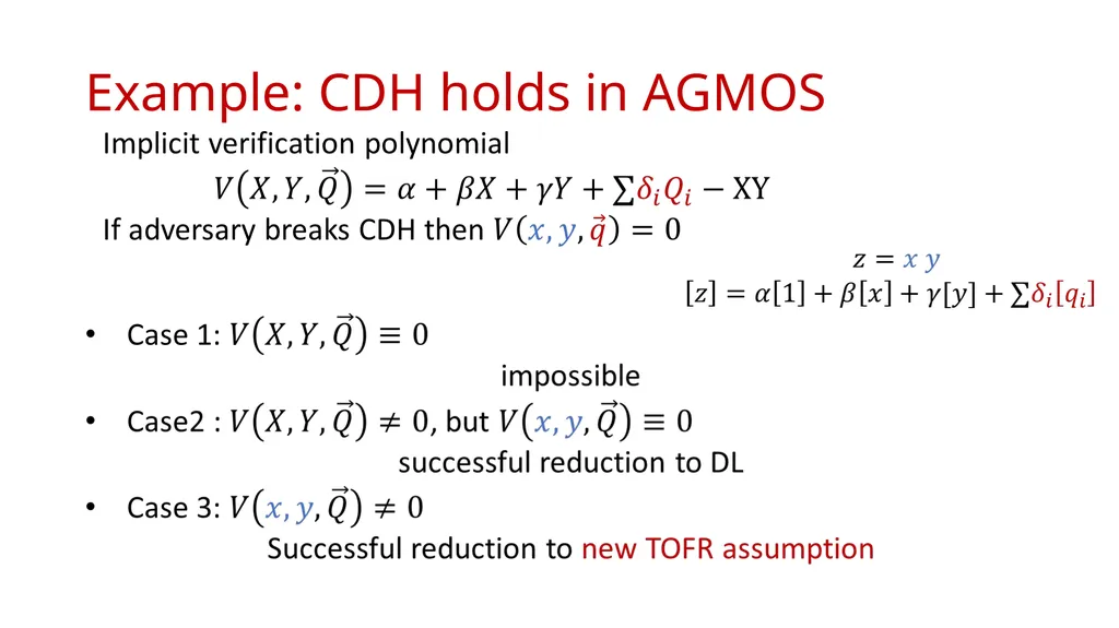 AGMOS: Algebraic Group Model with Oblivious - slide 12 of 15