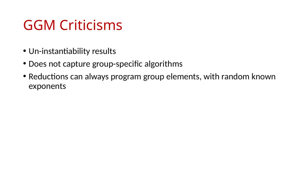 AGMOS: Algebraic Group Model with Oblivious - slide 4 of 15