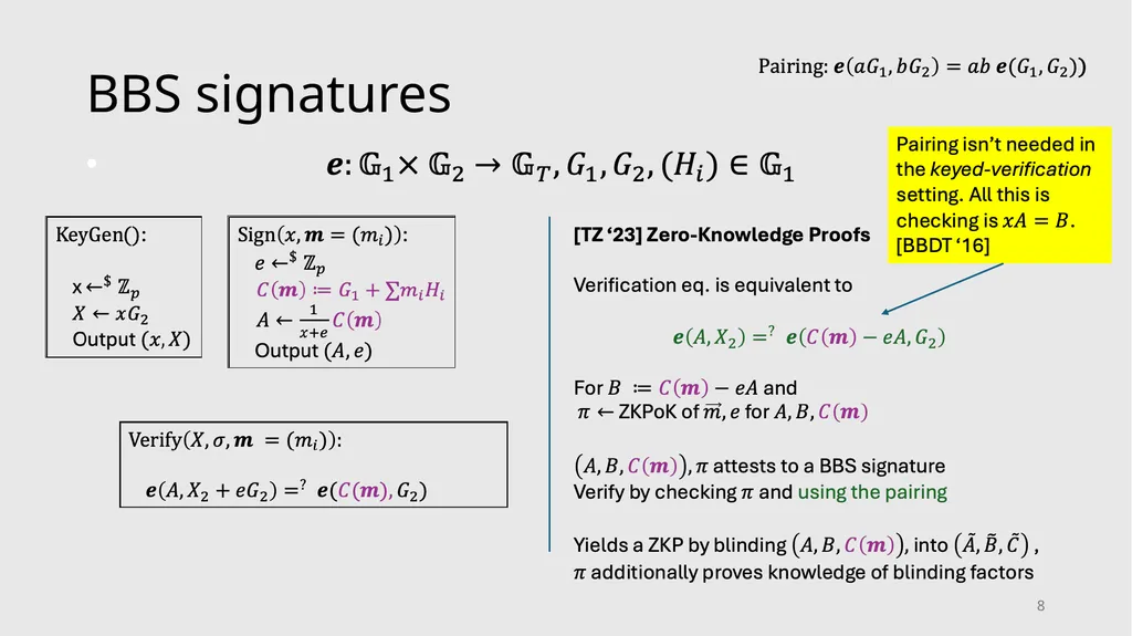 Server-Aided Anonymous Credentials Rutchathon - slide 8 of 22