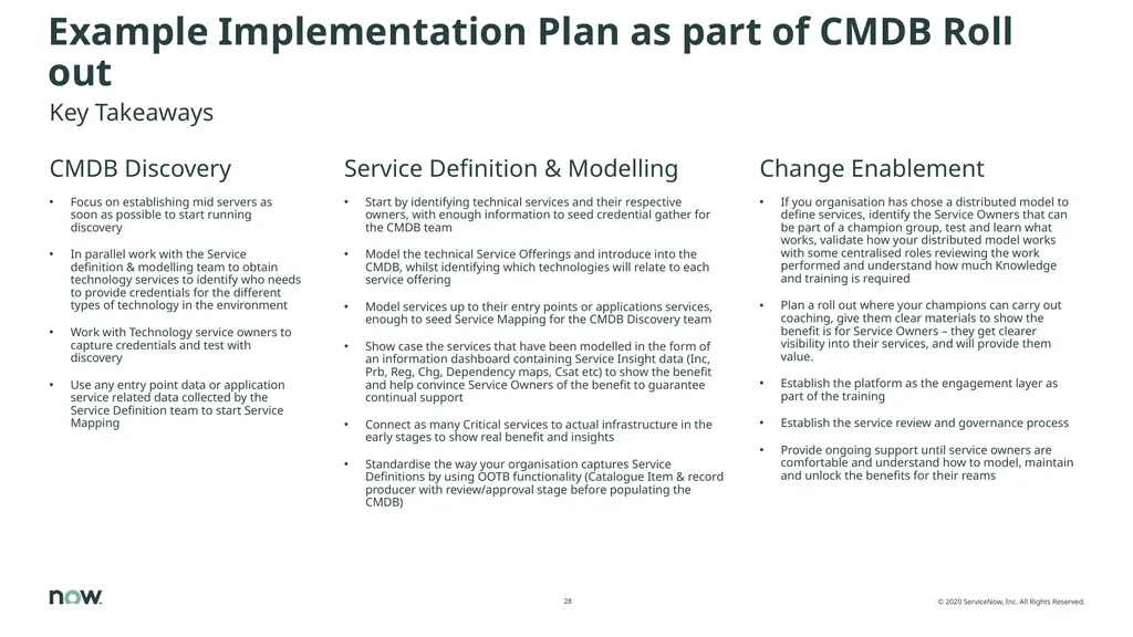 Value of CSDM, adoption, implementation The Common - slide 28 of 39