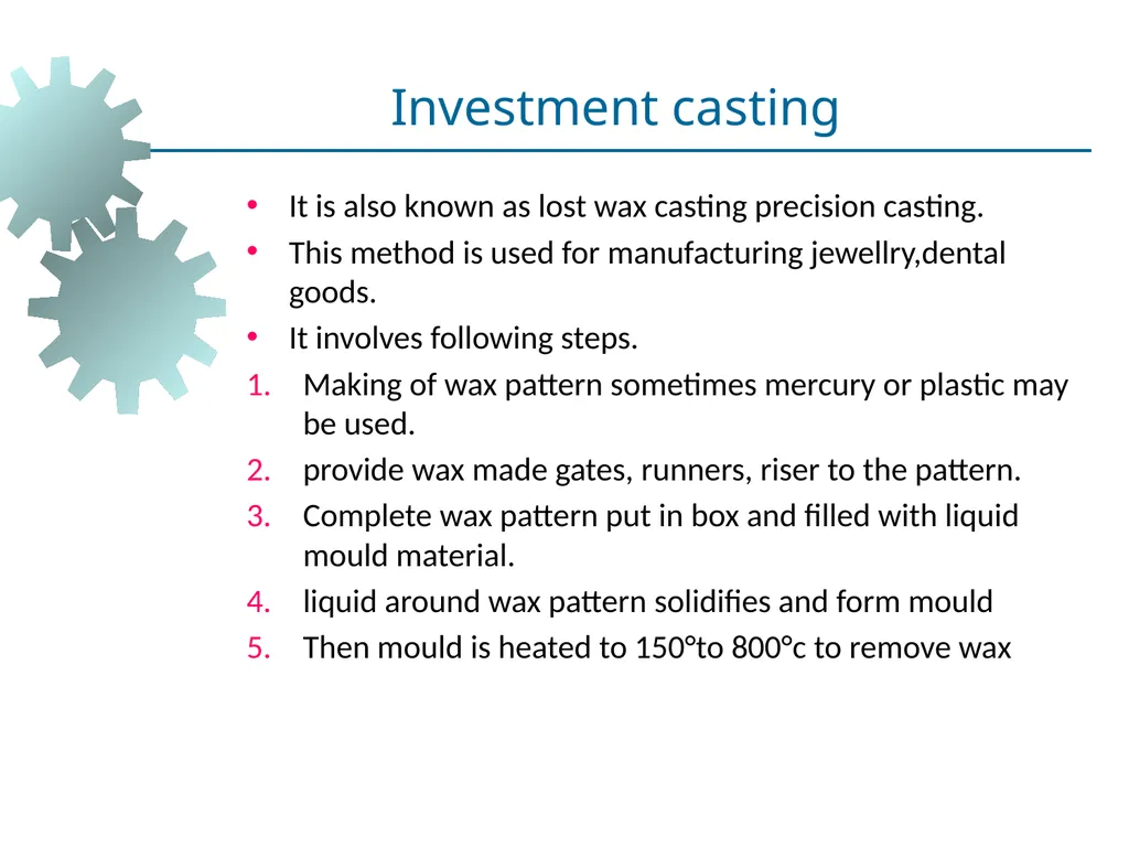 Metal Casting Visit for more Learning Resources - slide 70 of 77