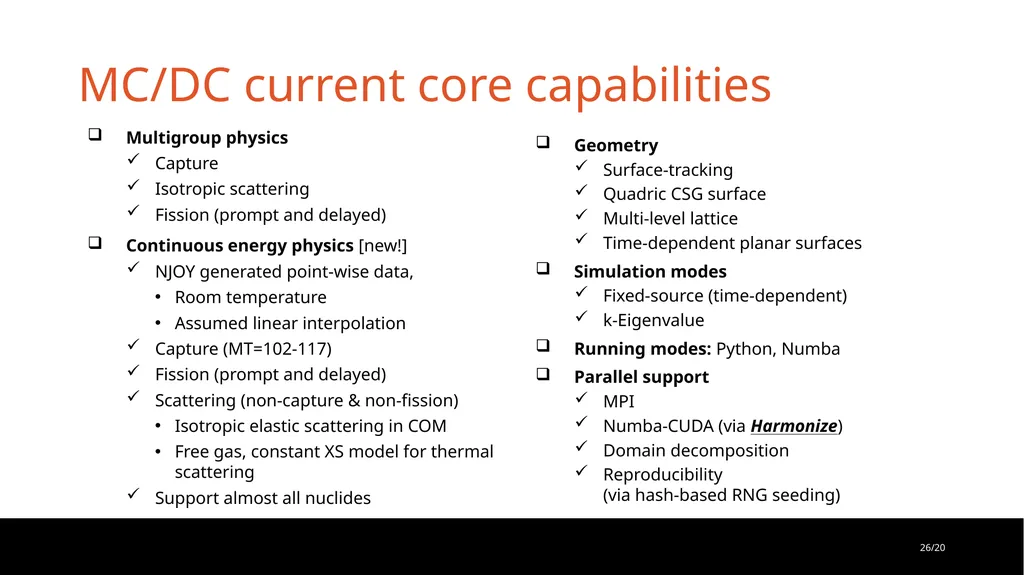 Monte Carlo/Dynamic Code: Performant and Portable - slide 26 of 26