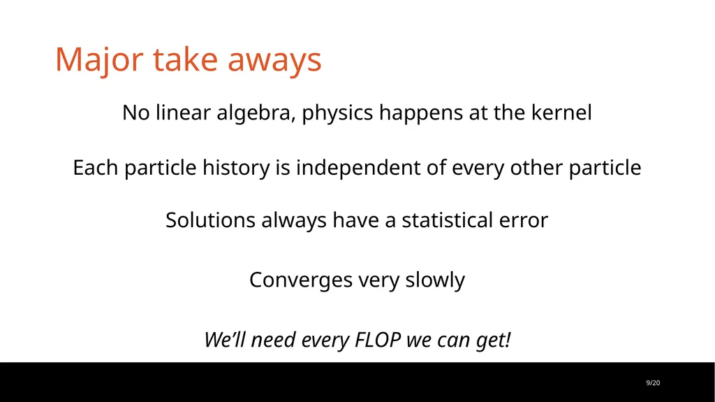 Monte Carlo/Dynamic Code: Performant and Portable - slide 9 of 26
