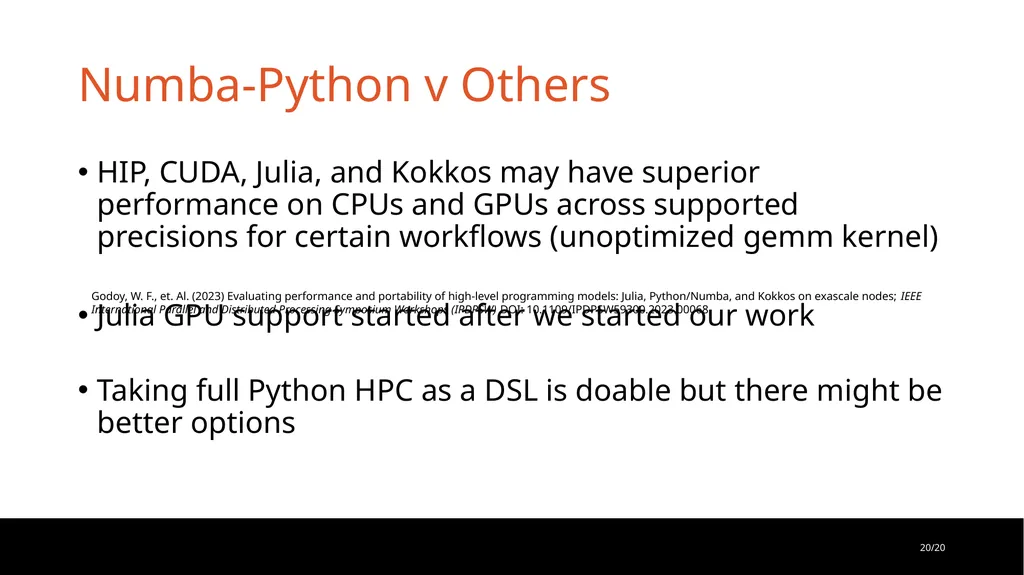Monte Carlo/Dynamic Code: Performant and Portable - slide 20 of 26