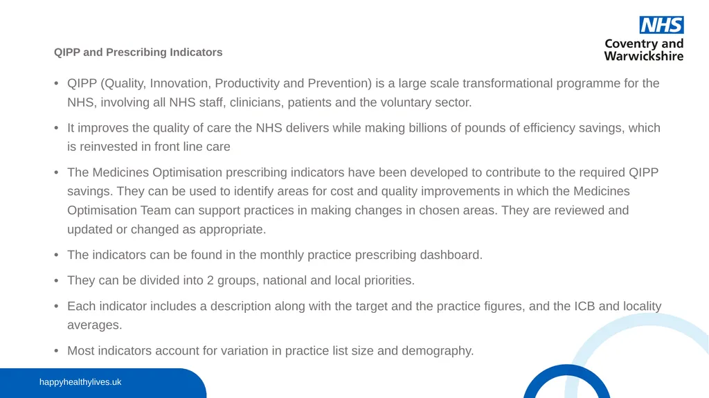 The Medicines Optimisation (MO) Team: Role and - slide 7 of 30