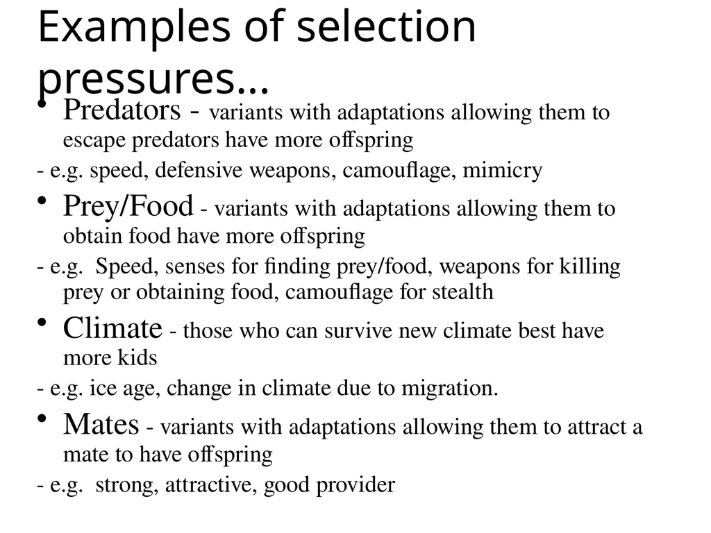 Natural Selection Mutations Recombination Gene - slide 23 of 59